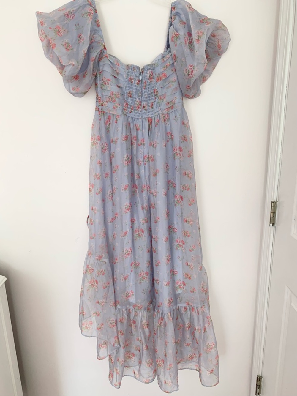 Abercrombie and Fitch Emerson Off-The-Shoulder Floral Drama Maxi Dress - Picture 10 of 11